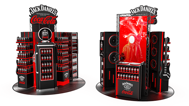 Ekspozycja interaktywna Jack Daniel’s & Coca-Cola z interaktywnym lustrem. Zwycięzca Grand Prix tegorocznej edycji POS STARS 2023. Edelweiss