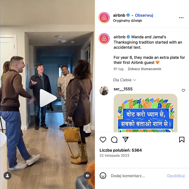 SYLWIA KUPIEC Shine On Agency - Airbnb prezentuje "Host Stories", które pokazują, jak Airbnb zmieniło życie gospodarzy. Źródło: Instagram