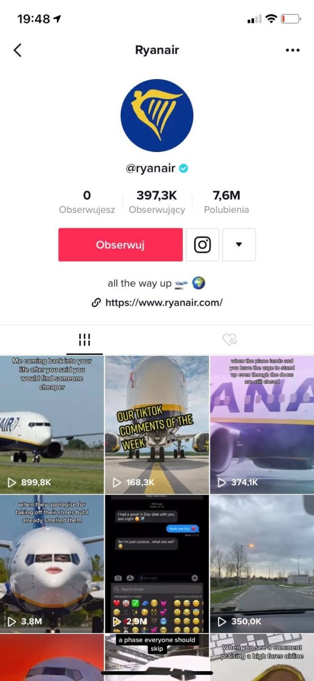 ryanair tiktok case study